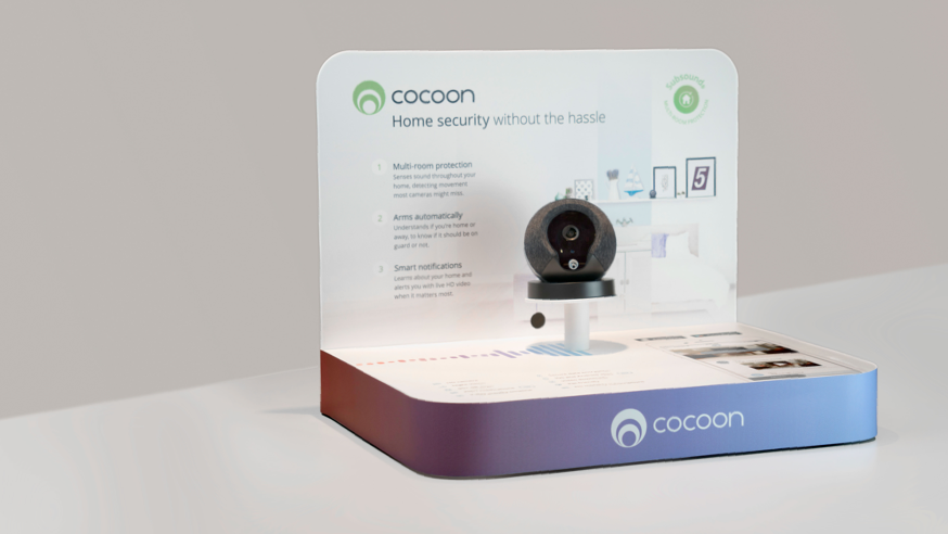 Promotional Cocoon display to be used in retail stores