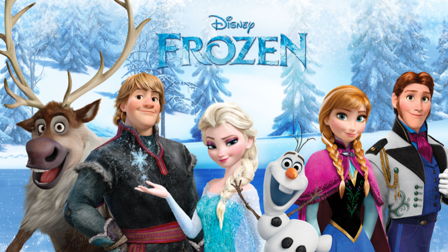 'Frozen' digital signage for use in Dutch Disney stores