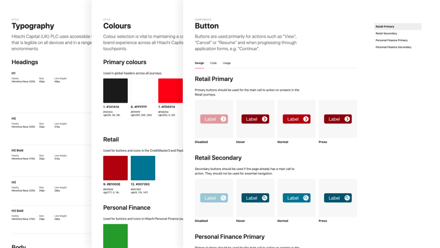 The Hitachi Capital design system